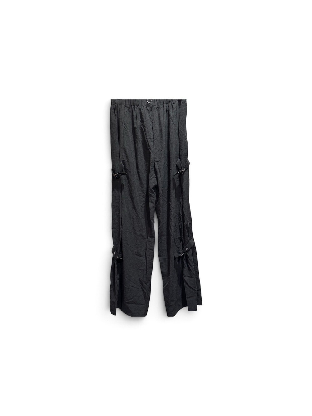 61. HALARA Wide Leg Cargo Pants in Charcoal - Picture 3 of 6